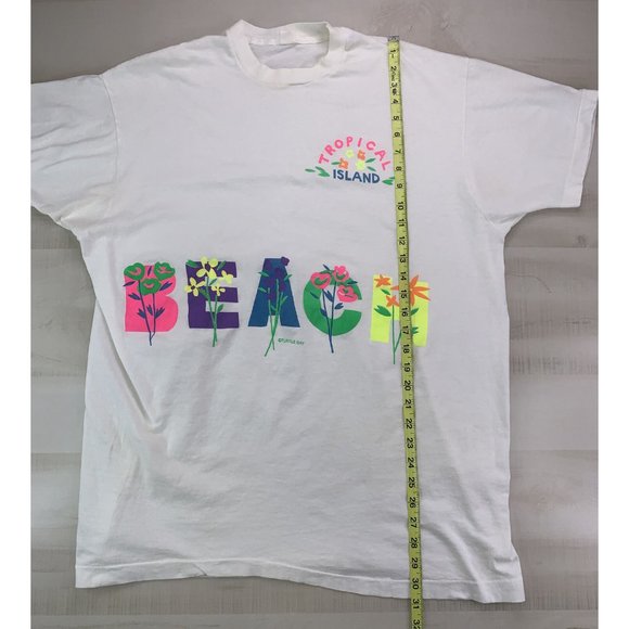 Vintage Turtle Bay Tropical Island Beach 90s Single Stitch T Shirt Adult - Picture 12 of 16